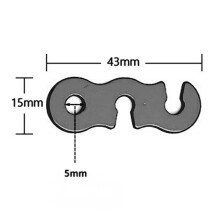 30Pcs Adjustable Camping Tent Rope Buckle S Shaped Tensioner Set Outdoor Camping Tent Fixing Accessories