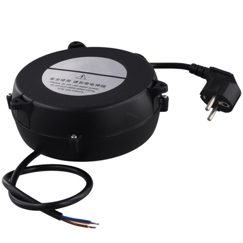 2X Small Automatic Retractable Wire Winding Device, Retractable Storage Reel, Automatic Winding Reel EU Plug 1