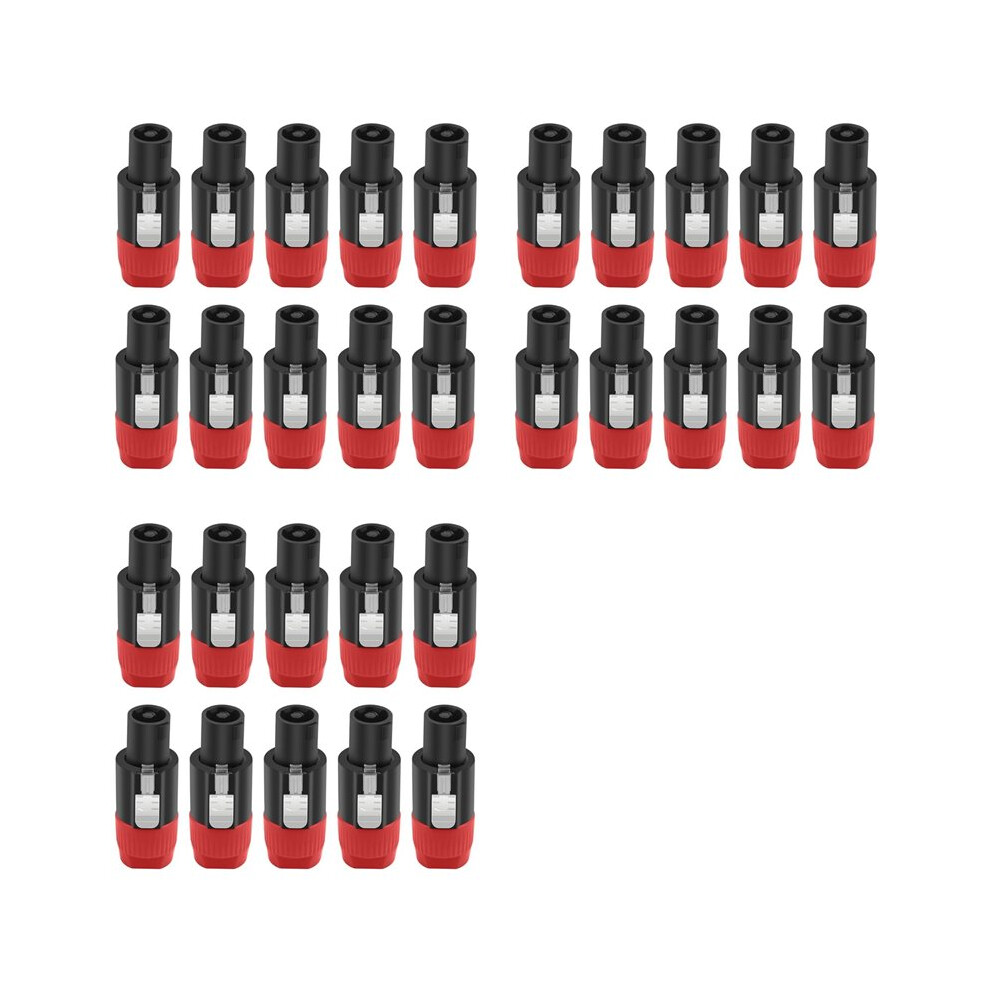 30Pc 4Pin Nl4fc Speaker Connector Ohm Plug Speaker Audio Cable Adapter Twist Lock 4Pin Speakon Female Jack Accessories,B 6034112394317