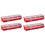 4X  Screw Parts Box Storage Case Recycled Material 400.0g Red 1