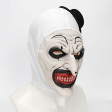 4X Halloween Terrifier Mask Killer Clown Mask Scary Joker Costume Halloween Horror Creepy Mask for Adult Men Women