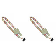 2X Phone Strap with Zippered Pouch, Clip and Go Strap for Phone with Wallet Crossbody, Phone Strap Crossbody A