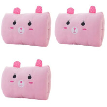 3X Coussin Chauffant en Peluche pour Enfants, Cadeau Mignon, Dessin Animé D'Hiver, Coussin de Bras Faible de Classe 1, Nécessaire de , Sieste au
