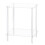 2X Acrylic Coffee Table Square Side Table Accent Table Sofa Bedside Table Clear Double Tier Snack Tea Side Table 3