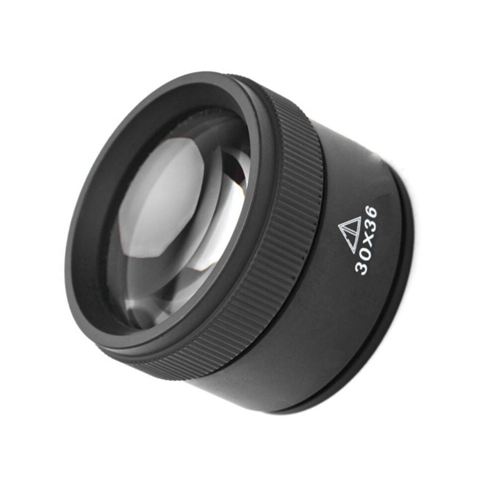 2pcs 30X 36mm Magnifying Glass for Precision Work K9 Optical Lens Watch Magnifier Loupe Handheld Coin Loupe