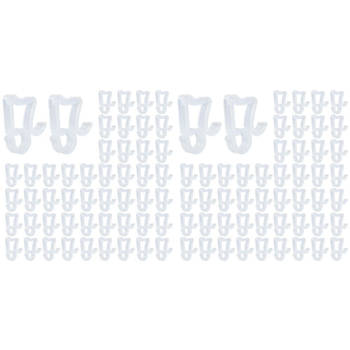 100 Stuks Dakgoothaken,  Plastic Kerstlichtclips, Buitenlichtclips voor Kerstversiering