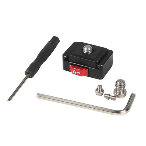 2X Anti-Shake  Quick-Release Mount Kit Sportcamera Quick-Release Kit Geschikt voor Invullichtmicrofoonmonitor 1