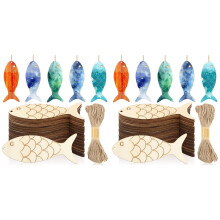 144 Recortes de Madera Sin Terminar con Agujeros, para Colgar con Cordel, para Manualidades, Decoración de Fiestas.