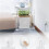 2X Acrylic Coffee Table Square Side Table Accent Table Sofa Bedside Table Clear Double Tier Snack Tea Side Table 6