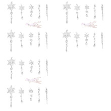 30Pcs Acrylic Fake-Icicles Christmas Snowflake Pendants Xmas Tree Icicle Hanging Ornaments Christmas-Decoration Set