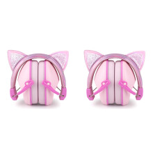 2X Cat Ears Kids Earmuffs Adjustable Anti-Noise Hearing Protector for Children for Study & Sleep Noise Cancelling