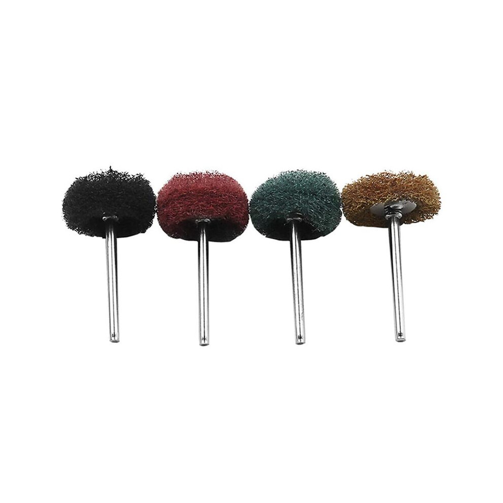 80 Pcs Abrasive Wheel Buffing Polishing Wheel Set, Nylon Fiber Brushed Grinding For Rotary Tool 6034032282039