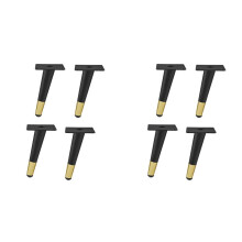 8 Piezas de Patas para Muebles de Metal, Sofá Cama Negro y Dorado, Pie de Mesa de Hierro y Silla de Escritorio, Tocador, Patas de Repuesto para