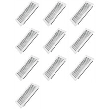 10X Floor Register 4x10inch- Metal Floor Vent Covers - Walkable Vent Covers for Home Floor - Air Vent Covers