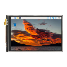 3Conjunto Pantalla Táctil RPI de 3,5 Pulgadas 480X320 para Raspberry Pi 5 5B Pantalla de Módulo LCD TFT de 20 Marcos con Lápiz Táctil