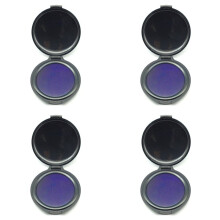 4X Fingerprint Ink Pad No-Wash Quick-Drying Portable Quick-Drying Ink Pad -
