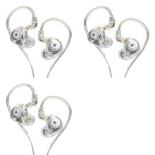 3X KZ EDX Pro im Ohr Kopfhörer HIFI Stereo Bass Kopfhörer mit Abnehmbarem Kabel Sport Kopfhörer mit Geräusch Unterdrückung mit Mikrofon-E