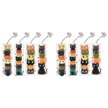 8Pcs Special Shape Animal Diamond Painting Bookmarks with Pendant DIY Diamond Art Bookmarks Kits Gift for Reader Crafts