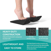 4-Delige Squat Wedge Block, Antislip, Professioneel Hellingsbord voor Squats, Calf Raise Block, Yoga Wedge-Uitrusting, Zwart
