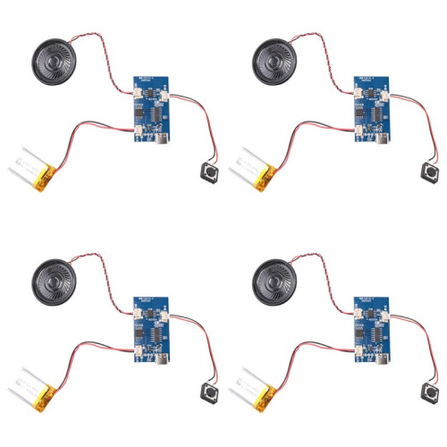4X Programmable Sound Module - DIY Music Voice Module Chip with Speaker, Can Sound Music