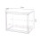 3X Clear Acrylic Display Case 3 Tier Display Shelf, Stackable Protection Showcase with Magnetic Door for Action Figures 6