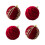 8X Weihnachtskugeln, Ornamente, Weinrot, Beflockung, Weihnachtsbaumschmuck, Neujahr, Weihnachtskugeln A 2