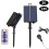 6X 1200mAh Solar Panel Control Box Kits Lithium Battery Panel for 3.7V 24V LED String Strip Lamp  Charging 8