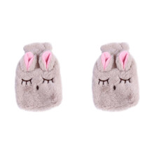 2X Winter Hot Water Bottle PVCPlush Shoulder Hand Warmer Heat Pack Reusable Heating Bag Thermal Sack AccessoriesB