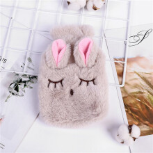 2X Winter Hot Water Bottle PVCPlush Shoulder Hand Warmer Heat Pack Reusable Heating Bag Thermal Sack AccessoriesB