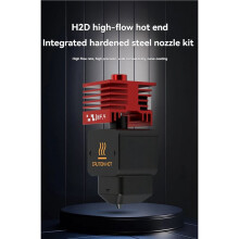2X for H2D Hotend High Flow Extruder Assembly H2D Nozzle 0.4mm Hot End Printhead Upgraded Spare Parts