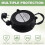 2X Small Automatic Retractable Wire Winding Device, Retractable Storage Reel, Automatic Winding Reel EU Plug 5