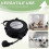 2X Small Automatic Retractable Wire Winding Device, Retractable Storage Reel, Automatic Winding Reel EU Plug 7