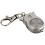 2X Owl Pocket Watch with Key Chain 40 X 25 mm Silver 9