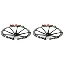 2X Christmas Train Set Railway Train Carriage Toy Christmas Train Tree Decoration Track Electric Toy Children Gift