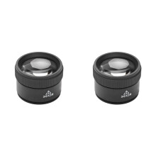 2pcs 30X 36mm Magnifying Glass for Precision Work K9 Optical Lens Watch Magnifier Loupe Handheld Coin Loupe