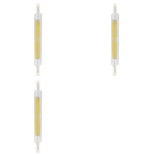 3X Regulable R7S Led Cob 10W 118Mm Bombillas de Luz Led Reemplazan Halógena Lámpara-Fría Luz Blanca 220V