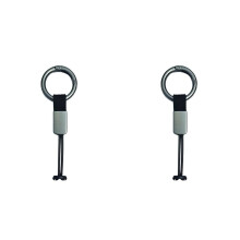 2X Short Hanging Rope Necklace Watch Chain for Watch Band Car/Home Key Lanyard Sports Watch Accessory Black