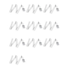 10X Canvas Cotton White Belt Belts Textile Ribbon Belt