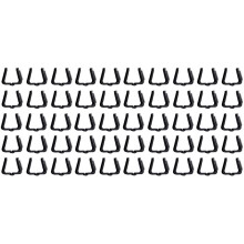 100-Pack Holiday Light Clips Outdoor Haken Kersthanger voor Kerstdecoratie Dakgoot Hek Zwart