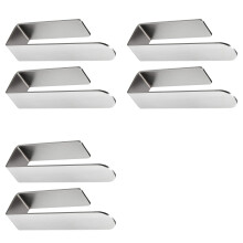 6x 304 Stainless Steel Adhesive Towel Holder Towel Rail Self-Adhesive Bath Towel Holder Towel Holder