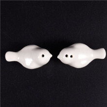 20 Set of Love Birds Ceramic Salt and Pepper Shakers Personalised Wedding Favors - White
