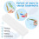 30 Pieces Blank Clear Acrylic Bookmarks with Hanging String, Clear Acrylic Bookmarks with Hanging String 4
