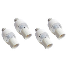 4x E27 PIR Motion Sensor Light Bulb Socket Adapter Auto /Off with Induction and Adjustable Infrared