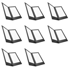 8X Rechargeable LED Light Menu Book PU Leather Display Book Night Club Restaurants Beer Bar Shop Cafe Two Pages