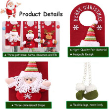 6X Deurophangend Kerstdecor Kledingrek Kerstornamenten Kerstdeurornamenten Kerstboom Hangende Hanger