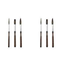Kit de Pinceaux à Rayures, 6 Pinceaux Professionnels pour Rayures, Longs Traits, Écritures, Parchemins et Riggers