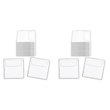 400 Szt. Pojedynczych Kieszeni na Monety, Przezroczyste Osłony na Monety z PVC, Pojedyncze Plastikowe Uchwyty na Monety, 2,2 X 2,2 Cala