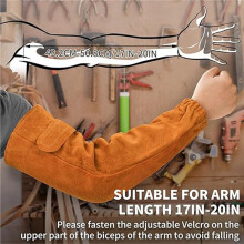4X Welding Sleeves, Arm Guards Welding Sleeves Heat & Flame Resistant Arm Protection for Men and Women in Welding Work