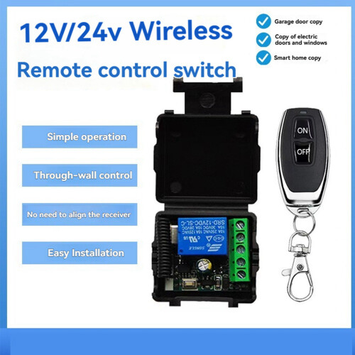 4X 433MHz Wireless Remote Control  RF Relay 12V Remote Control  for Garage Door Motor Light Control 2