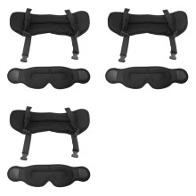 3X Travel Pillow, Airplane Neck Pillow for Long Flight, Oversized Strap with Eye Mask 360Support Headrest